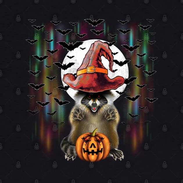 Raccoon Halloween by Artardishop